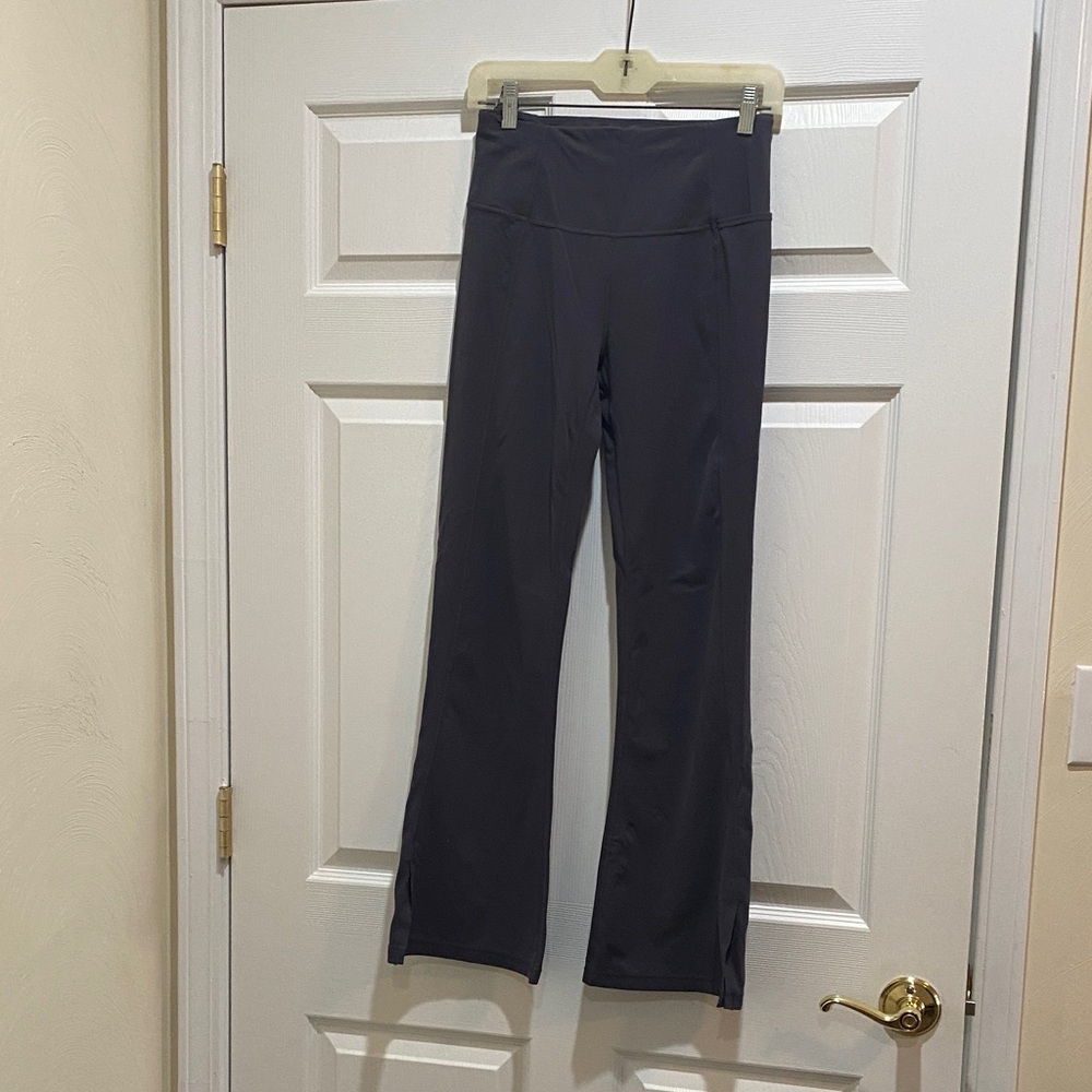Sweaty Betty grey Wide-Leg Active Pants with Ankle Slits